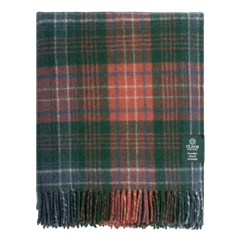 highland wool tartan throw blanket wilson ancient design