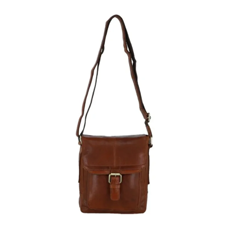 honey leather body bag