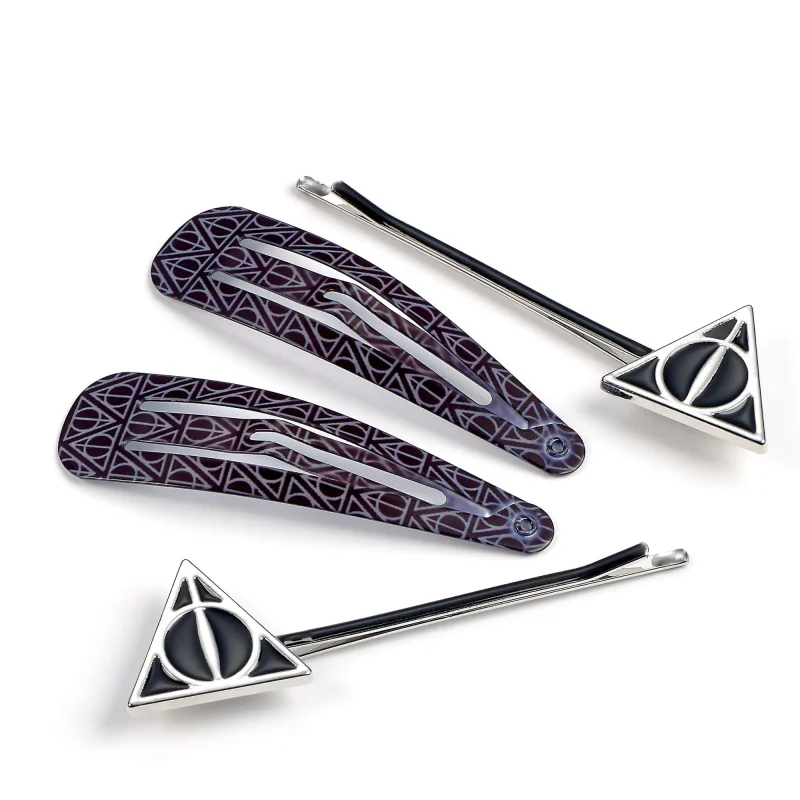 hp deathly hallows hair clips set