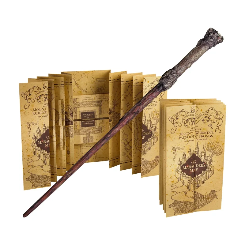 hp harry potter wand marauders map set