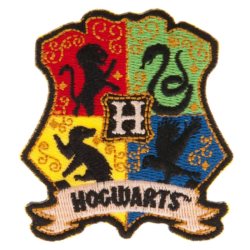 hp hogwarts crest iron on patch