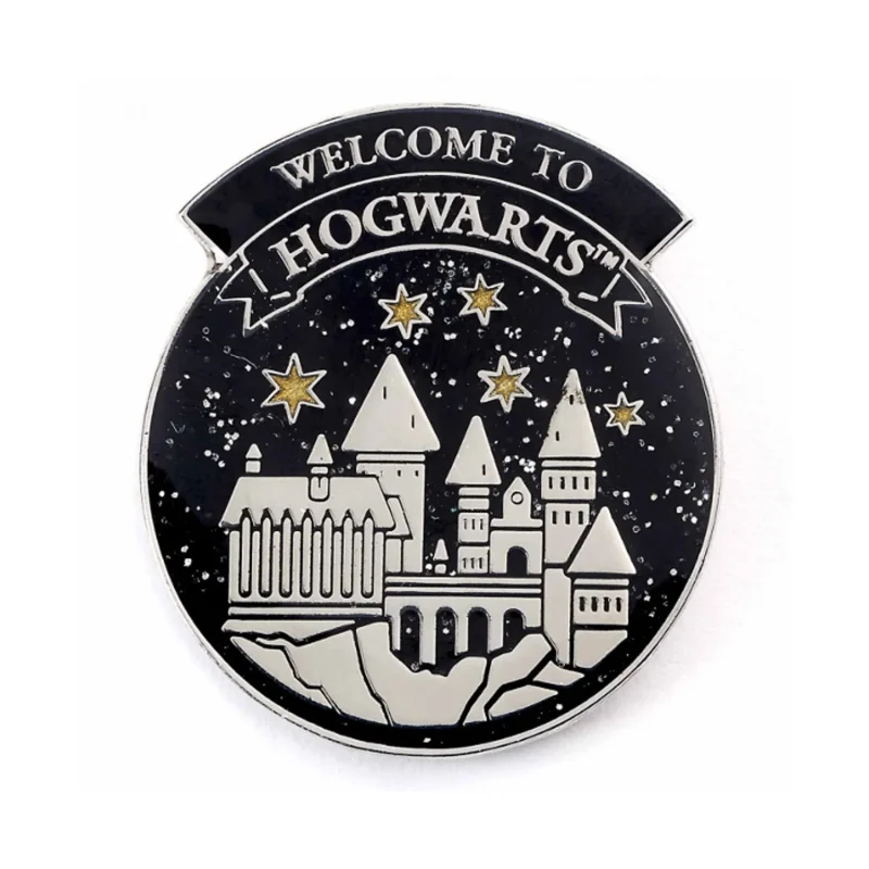 hp hogwarts welcome pin badge