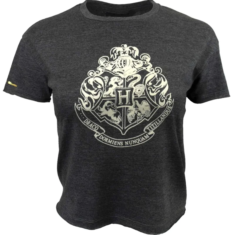 hp hogwarts women s crop top tee