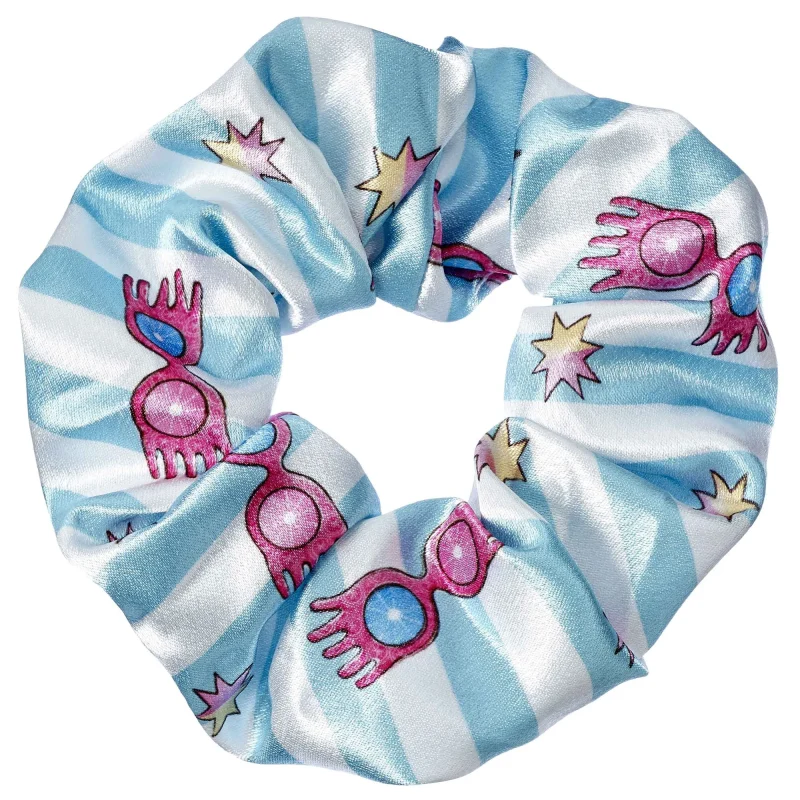 hp luna lovegood blue stripe scrunchie