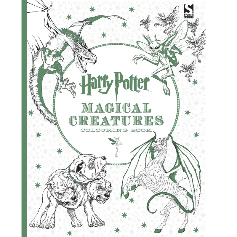 hp magical creatures adult coloring book