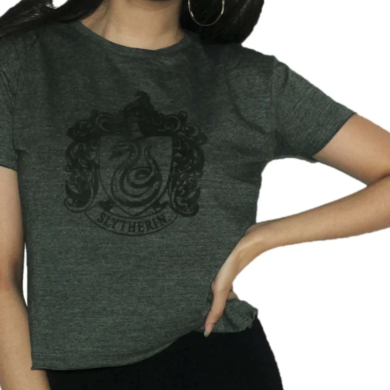 hp slytherin women s cropped t shirt