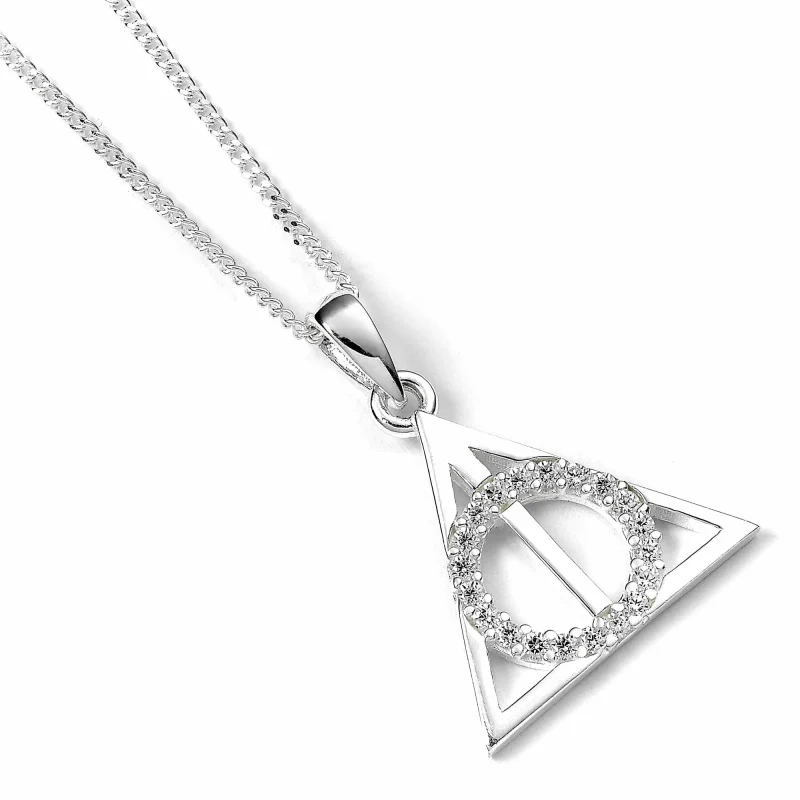 hp sterling silver deathly hallows necklace