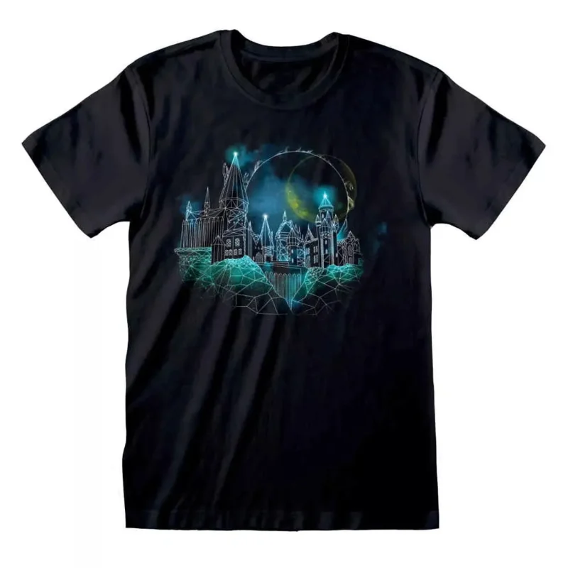 hp wireframe hogwarts graphic t shirt