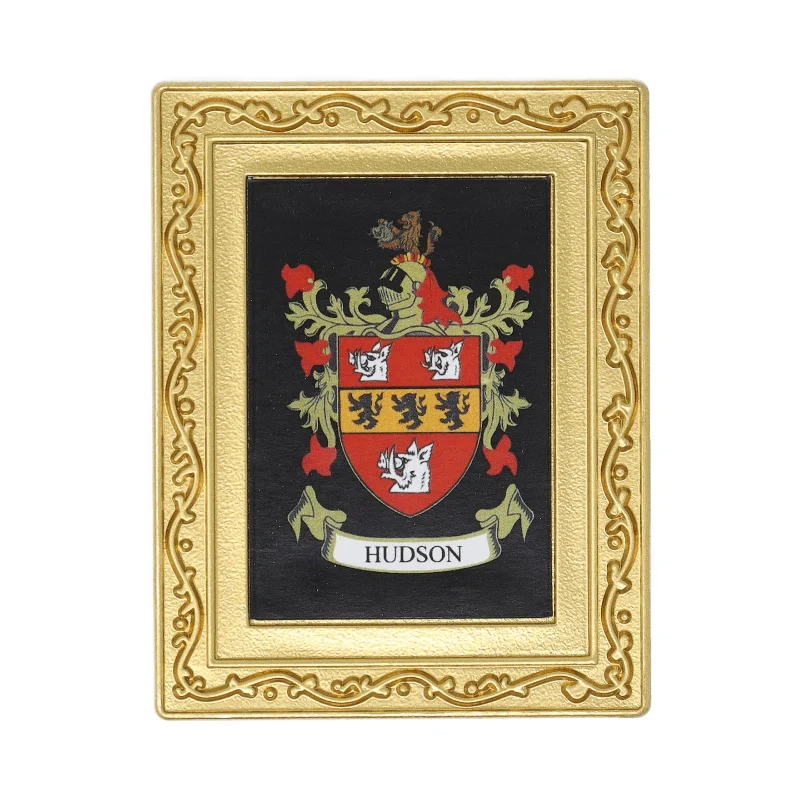 hudson coat of arms fridge magnet