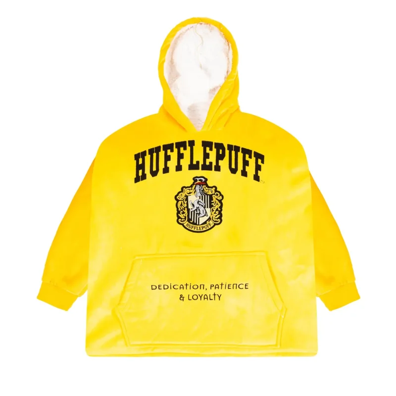 hufflepuff adult hooded blanket sweatshirt