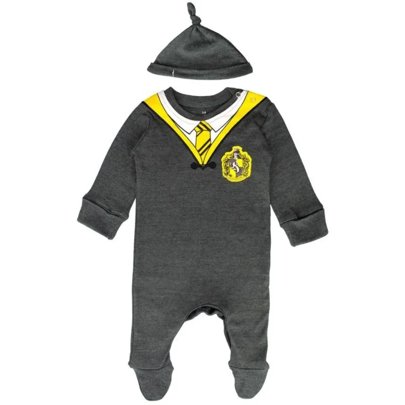 hufflepuff babygrow hat set