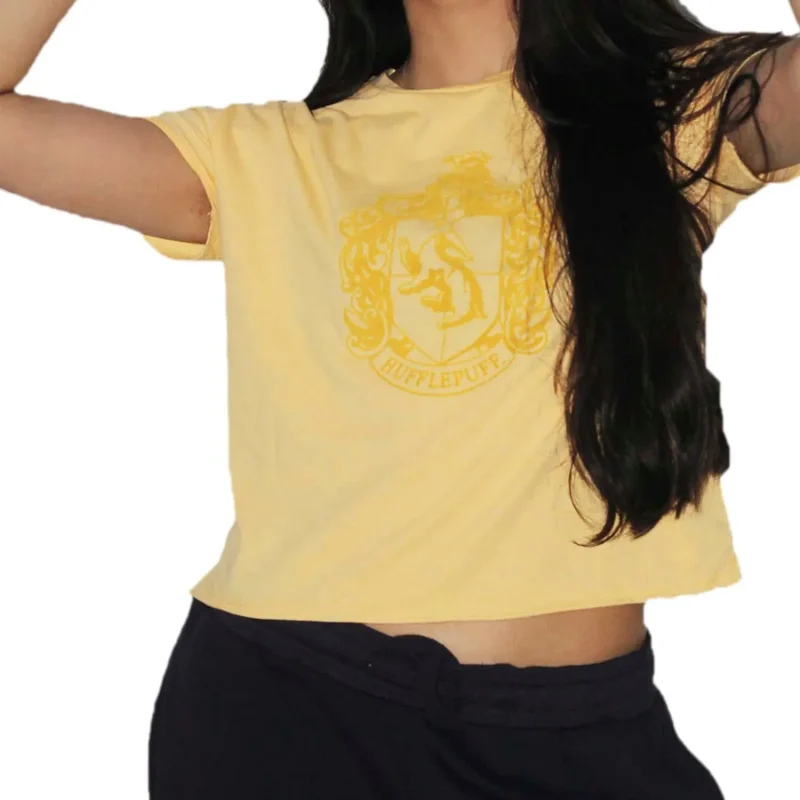 hufflepuff women s cropped t shirt