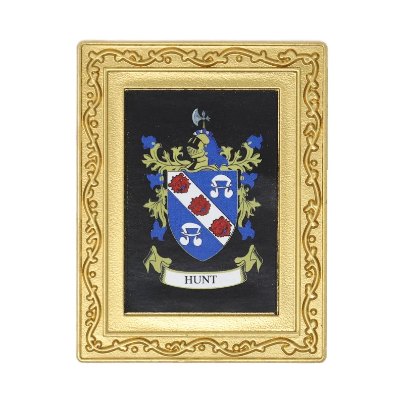 hunt coat of arms fridge magnet