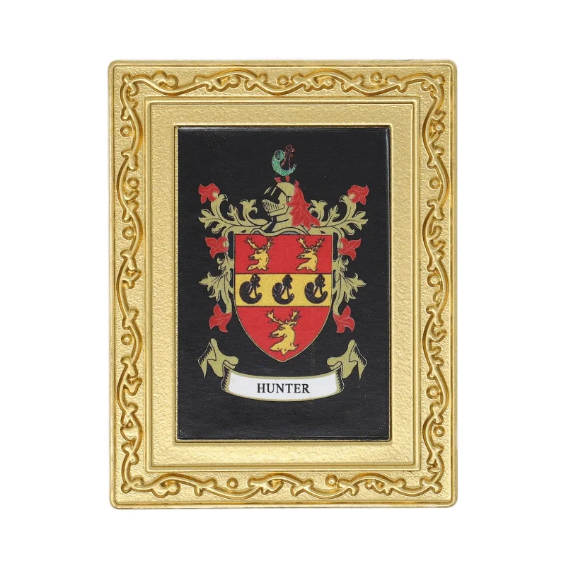 hunter coat of arms fridge magnet