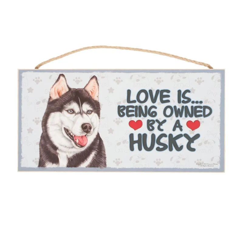 husky pet plaque for dogs