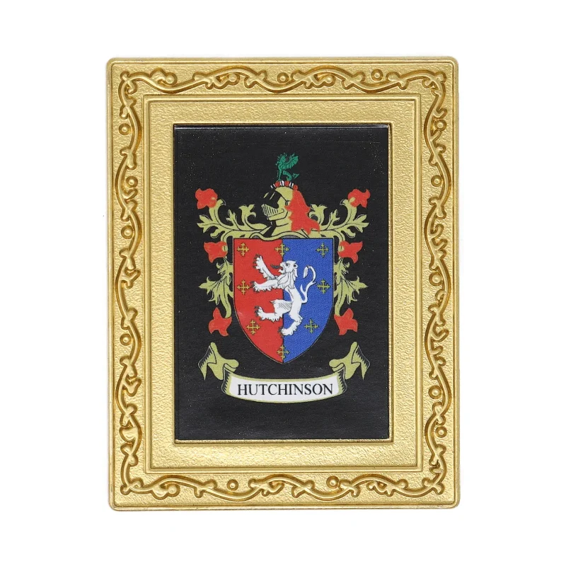 hutchison coat of arms fridge magnet