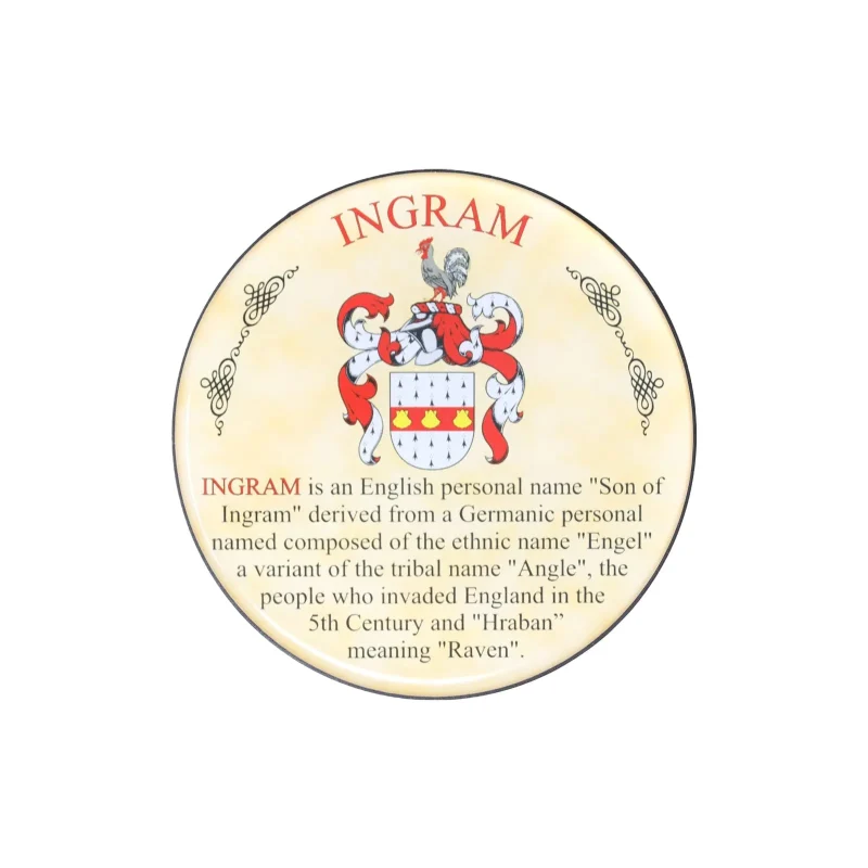 ingram heraldic coaster set