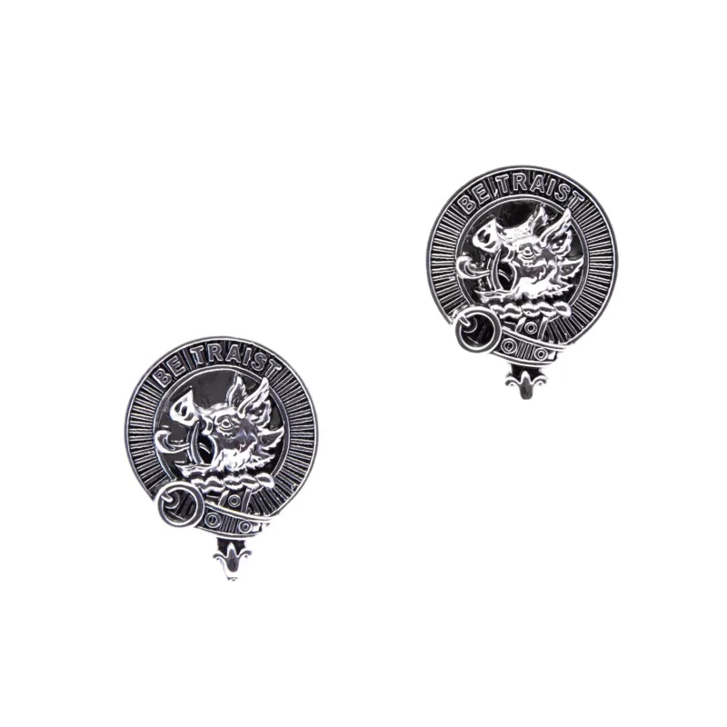 innes clan crest cufflinks for men