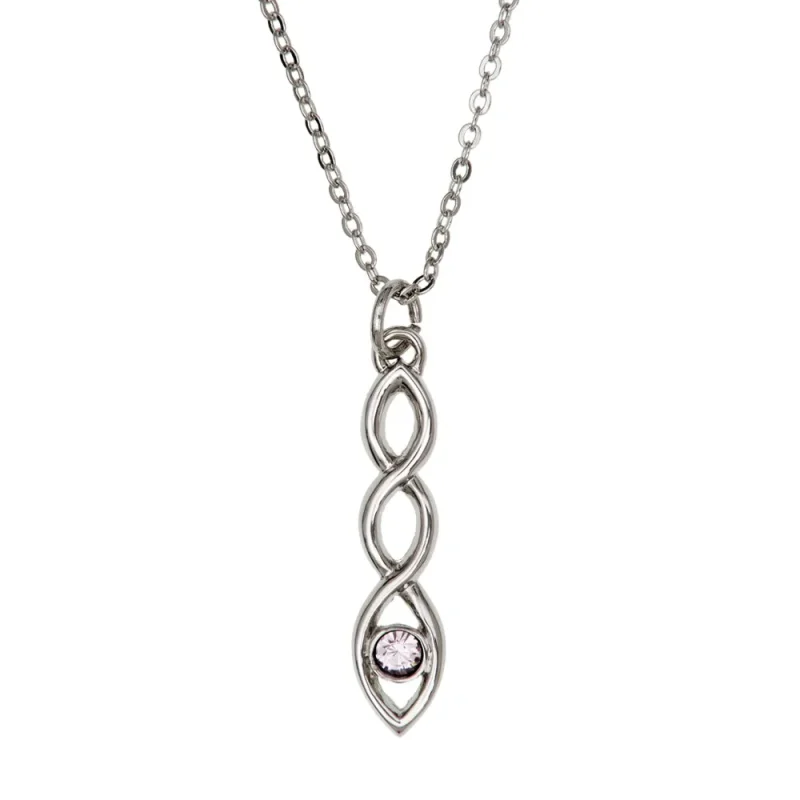 interlace pendant necklace