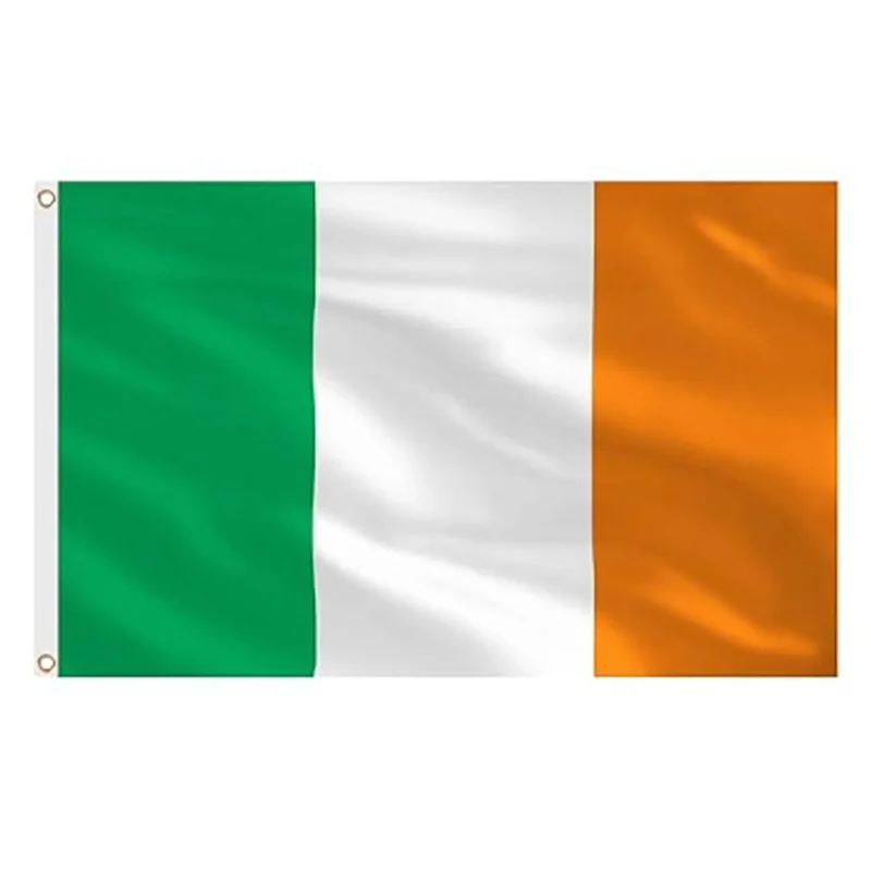 ireland 5x3ft tricolour flag