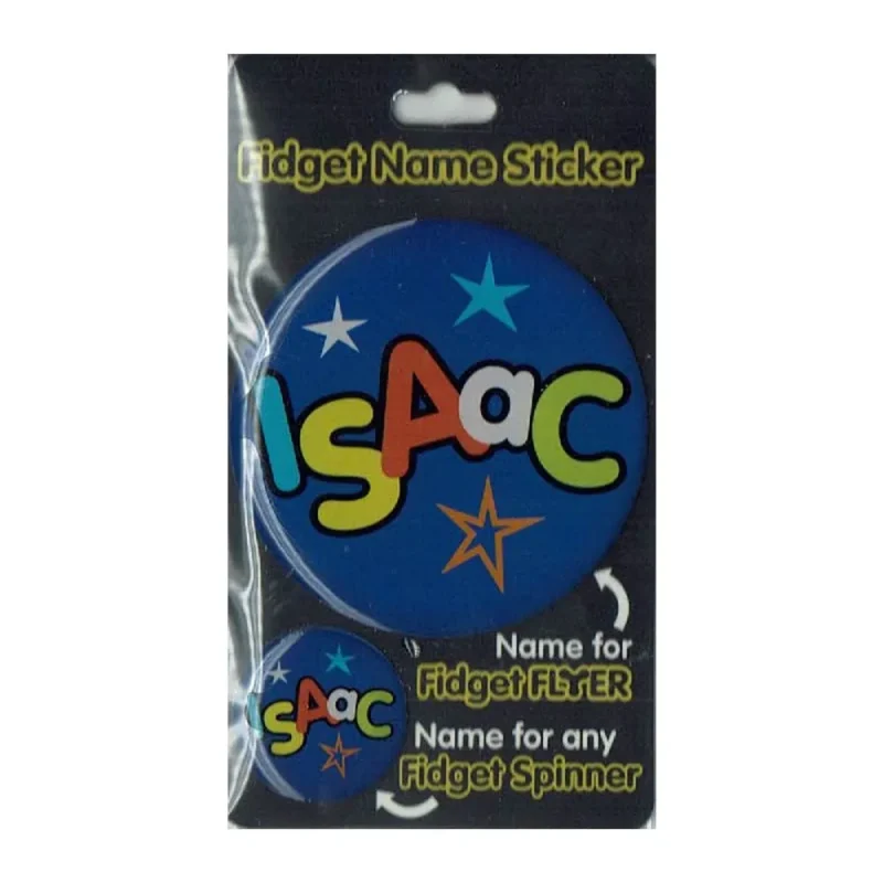 isaac fidget flyer name stickers