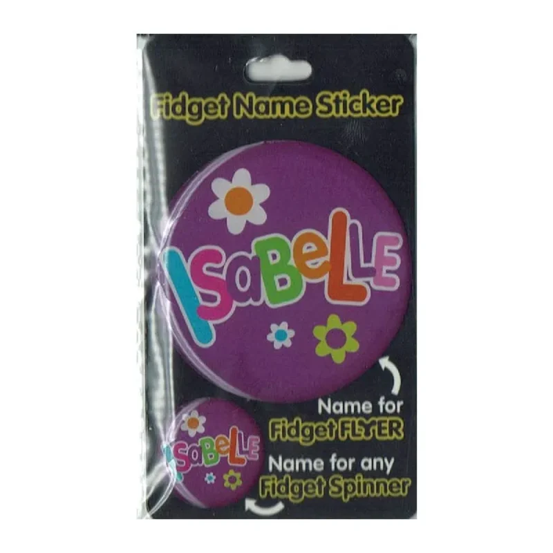 isabelle fidget flyer name stickers