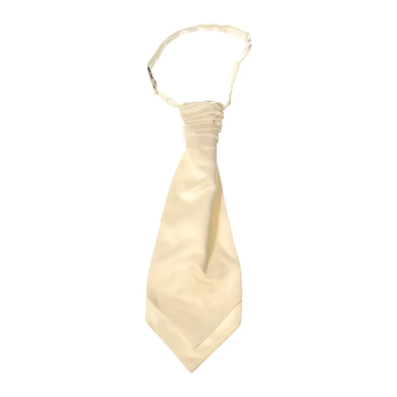 ivory tie with ruche detail for adults