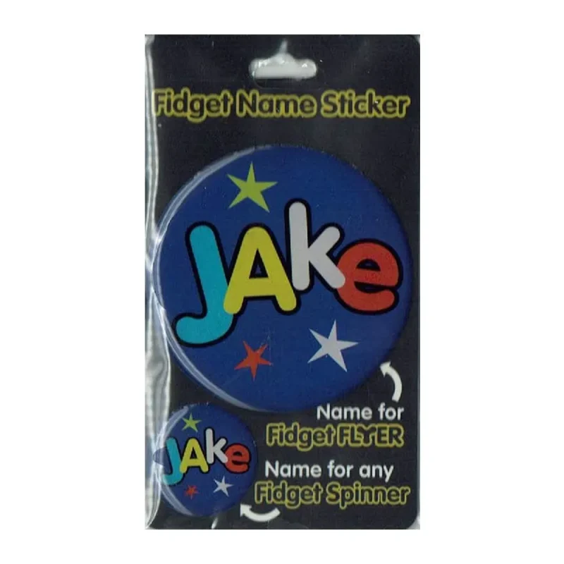 jake fidget flyer name stickers