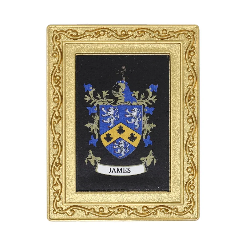 james coat of arms fridge magnet