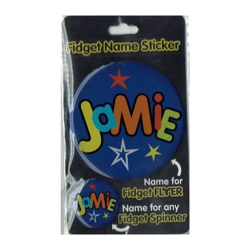 jamie name stickers fidget flyer