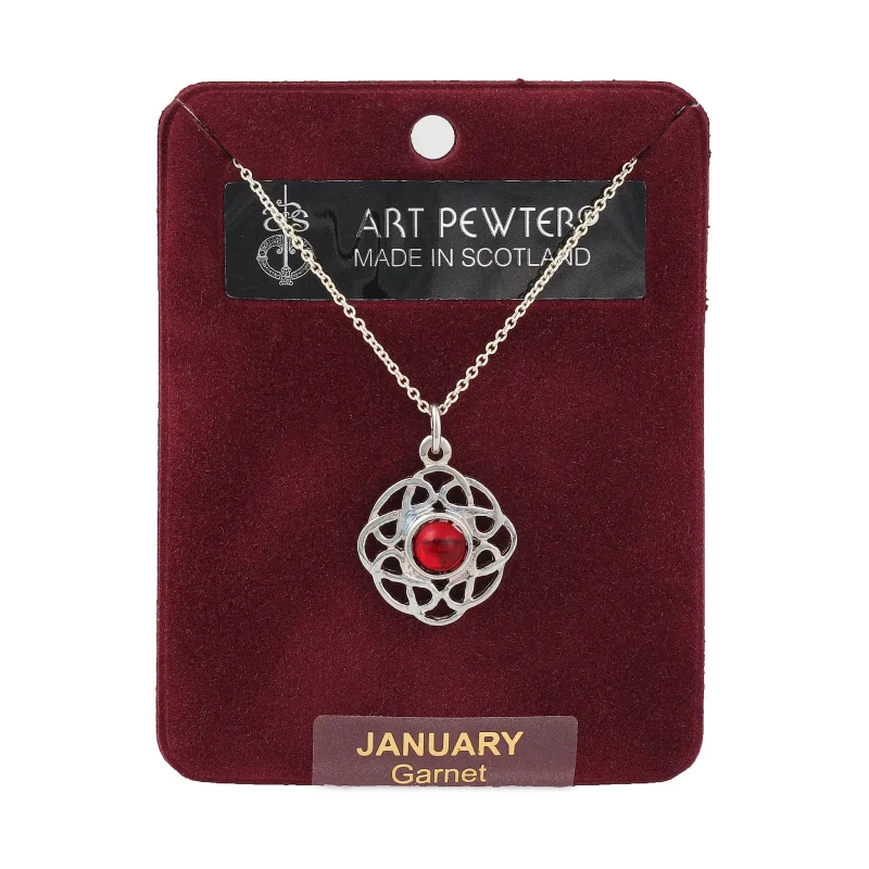 january art pewter pendant