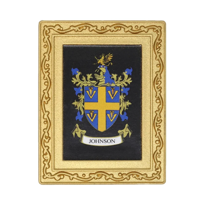 johnson coat of arms fridge magnet