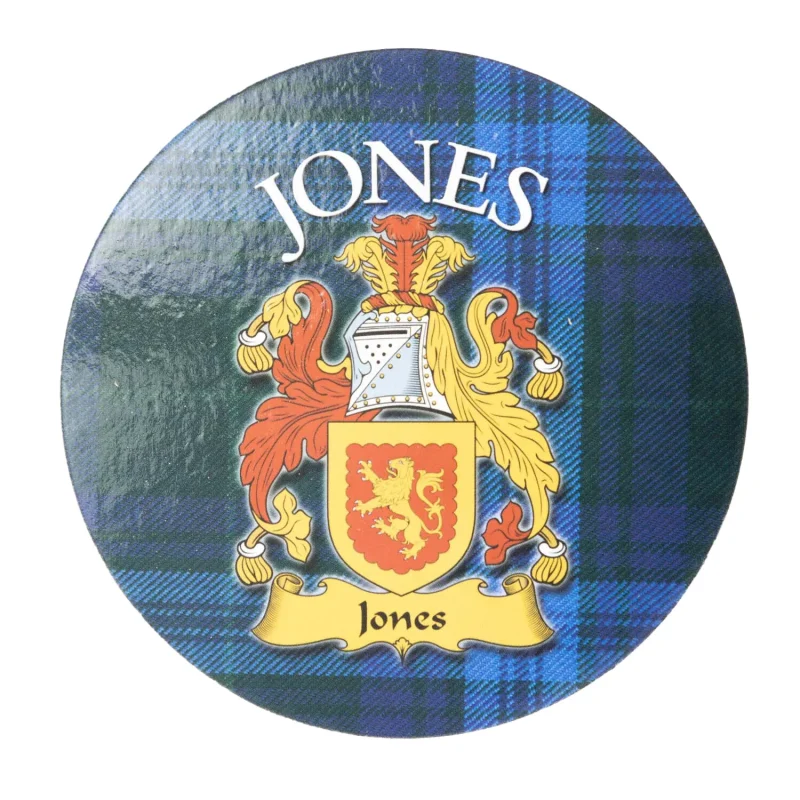 jones family round cork coaster