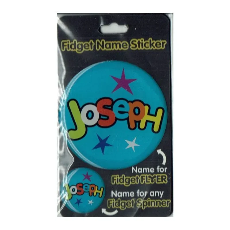 joseph name stickers fidget flyer