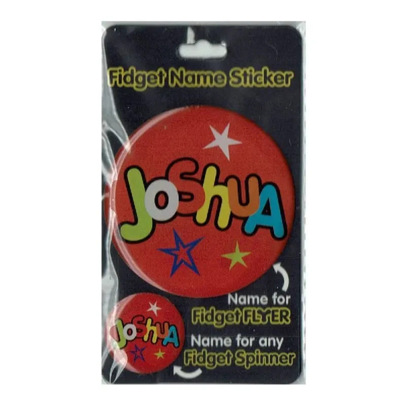 joshua fidget flyer name stickers