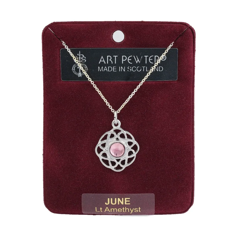 june art pewter pendant