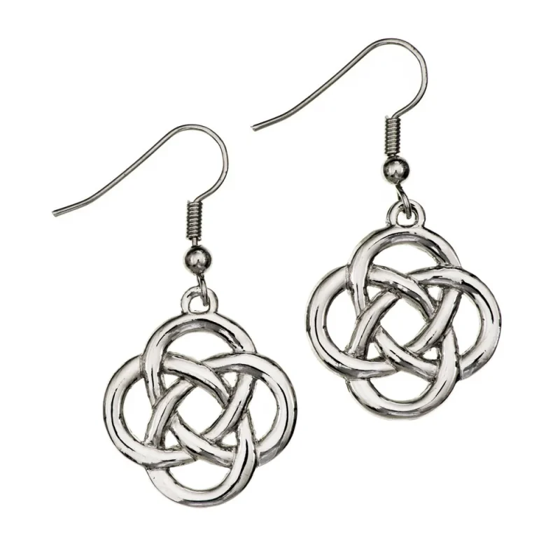 jura knot drop earrings