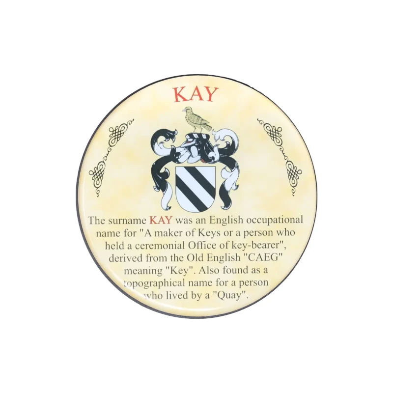 kay heraldic coaster