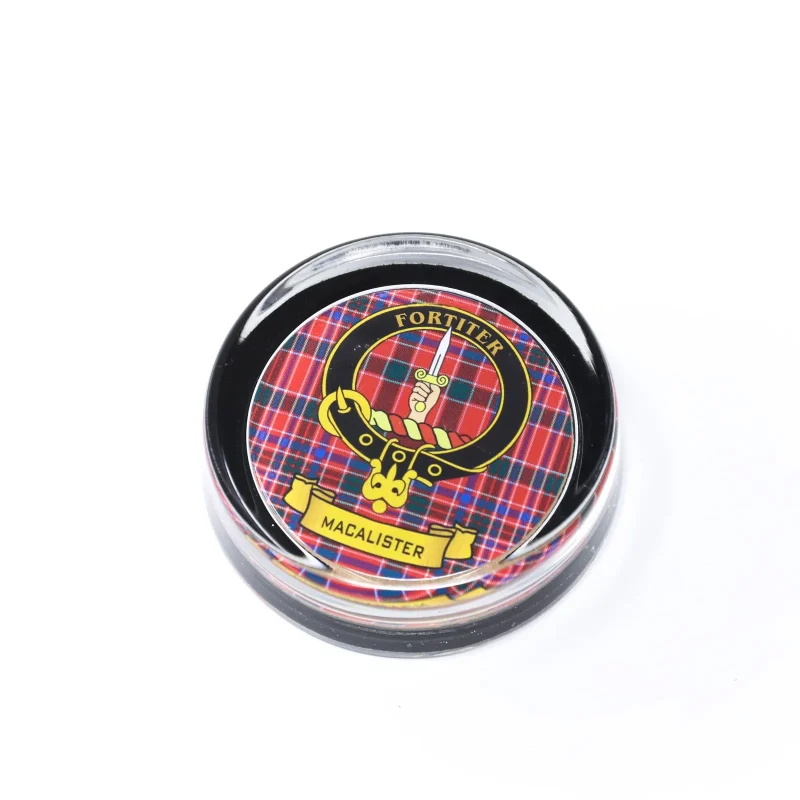 kc clan macalister glass paperweight