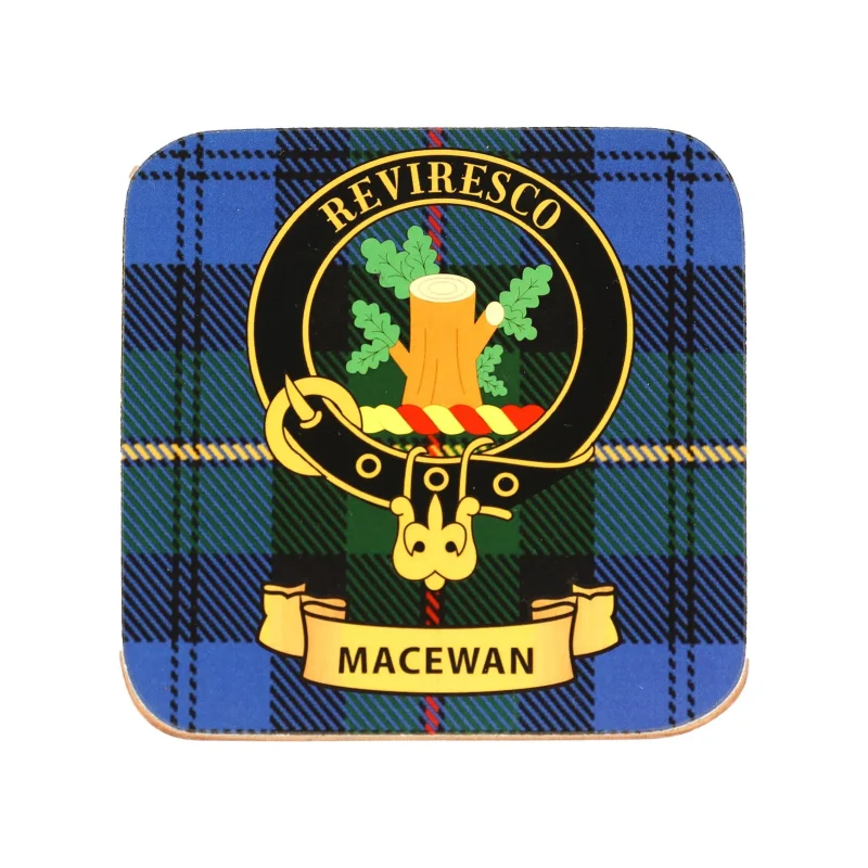 kc clan macewan cork coasters