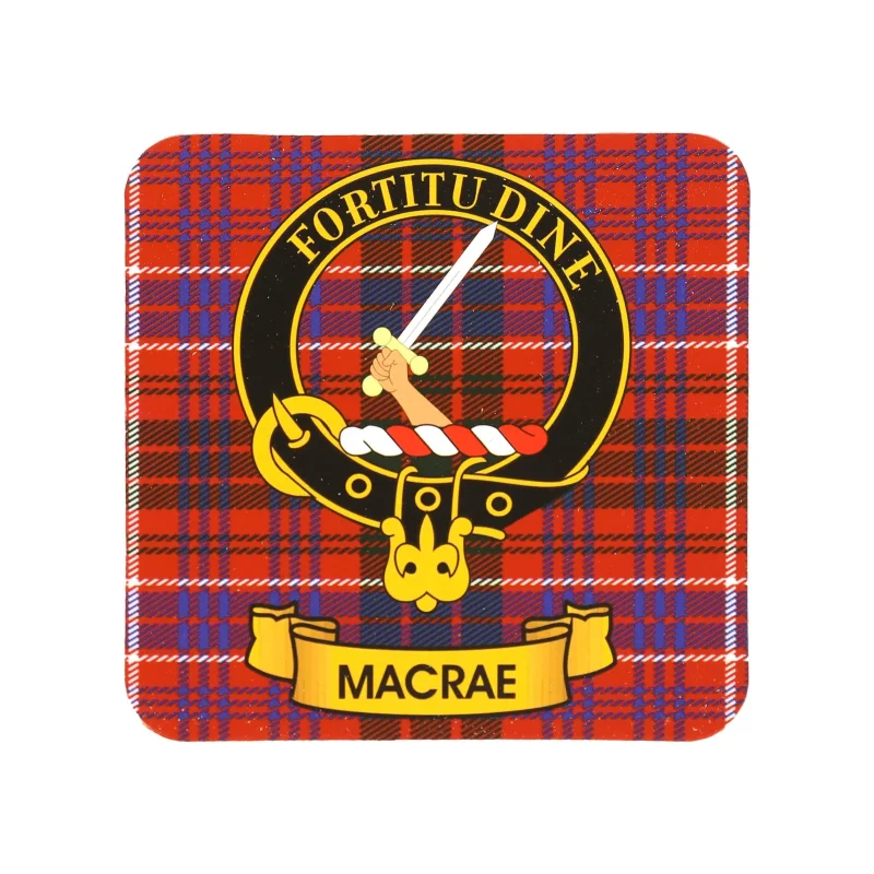 kc clan macrae cork coasters