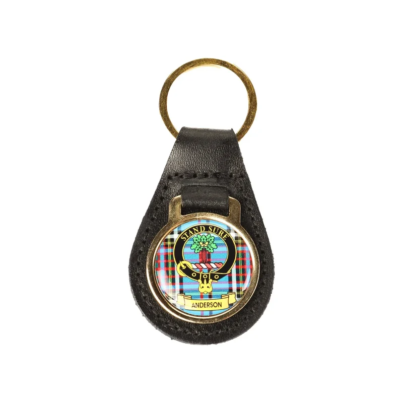 kc clan moffat leather key fob