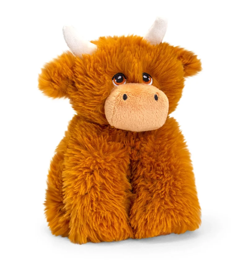 keeleco 20cm highland cow plush soft toy scaled