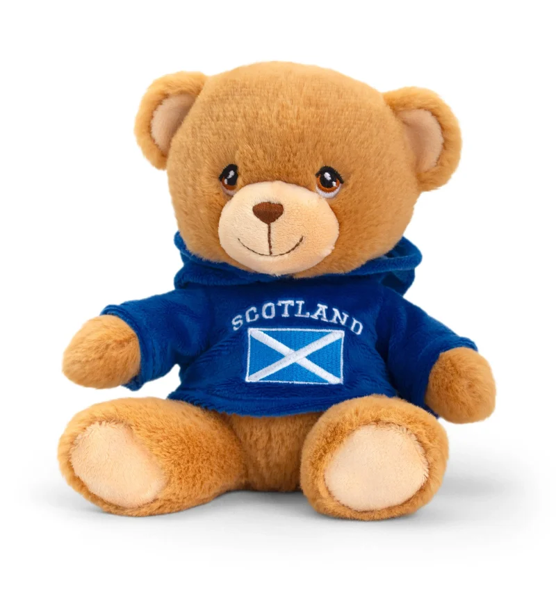 keeleco soft scottish bear hoodie plush toy scaled