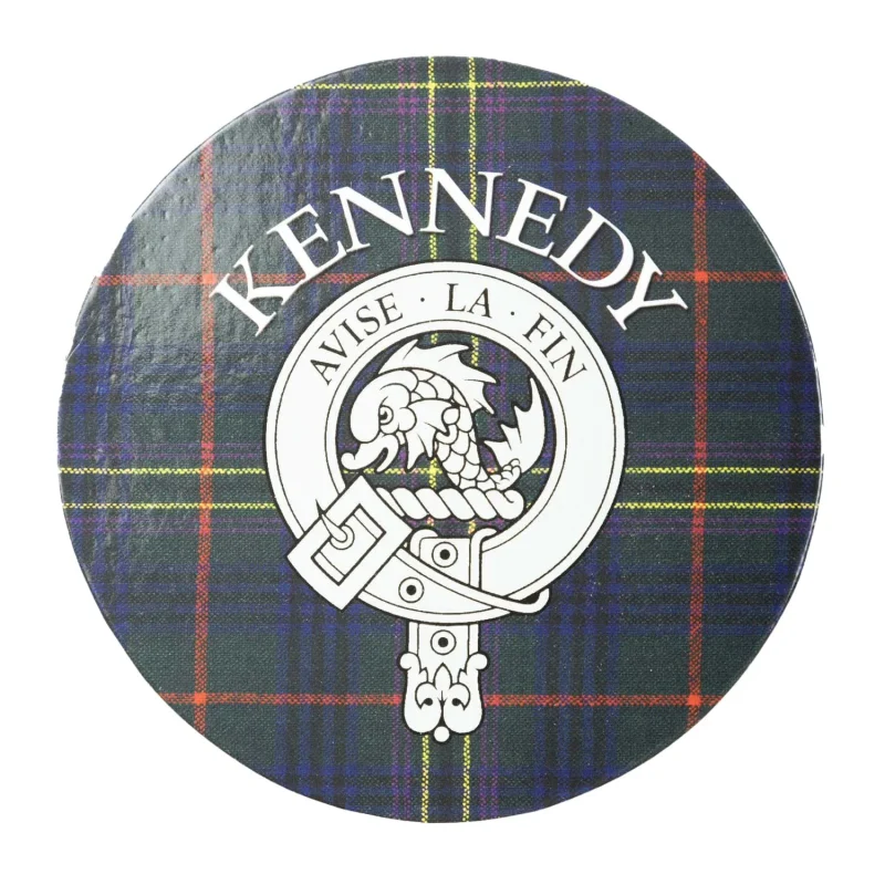 kennedy family round cork coasters