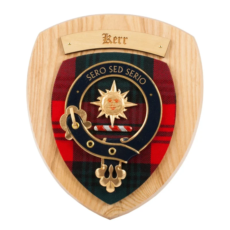 kerr clan crest wall plaque