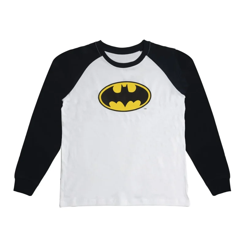 kids batman long sleeve pajamas