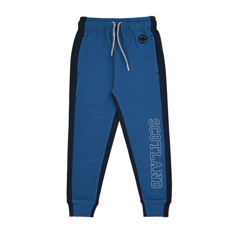 kids blue navy scotland joggers