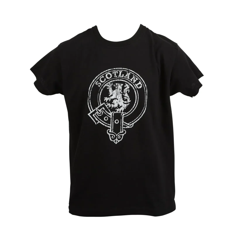 kids clan buckle scotland tee