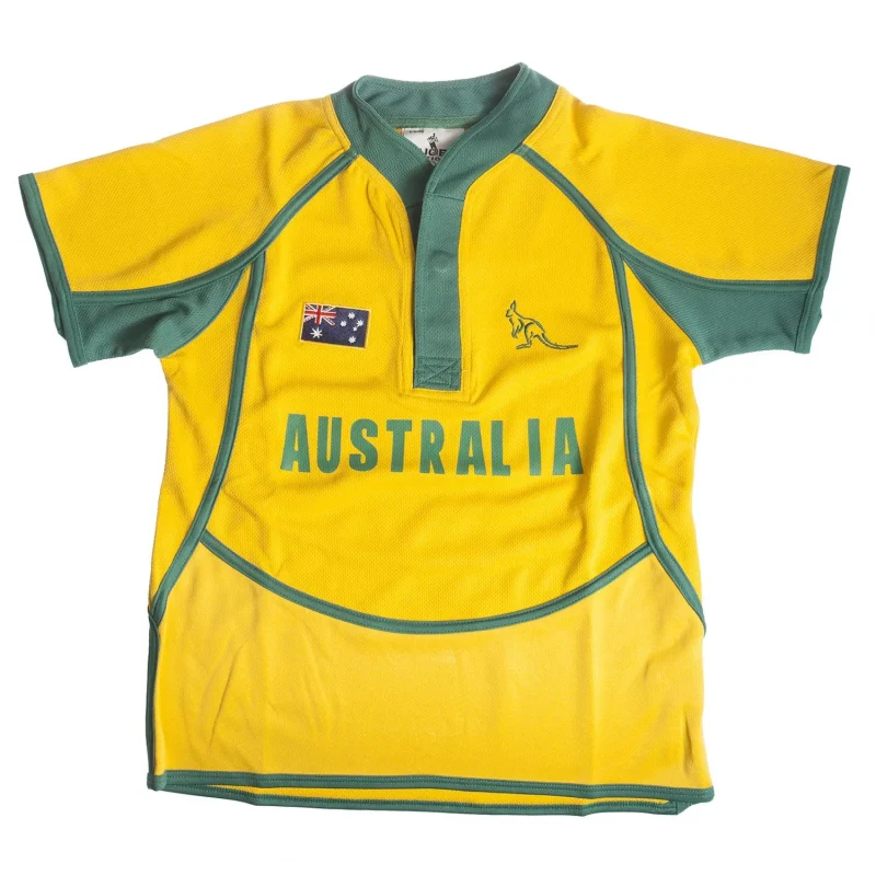 kids cooldry australia rugby jersey